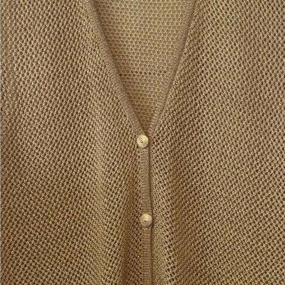 Koret Brushed Gold  Knit Vest with Gold Accents - Picture 5 of 16
